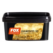 Декоративна структурна фарба FOX DEKORATOR DIAMENTO 3D UA gold 0006 1L