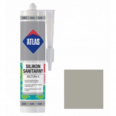 Герметик силіконовий санітарний ATLAS SILTON S 0035 сірий 280ml