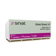 Гіпсокартон вологостійкий SINIAT SMART H 1200х2500 Plato 12,5 мм